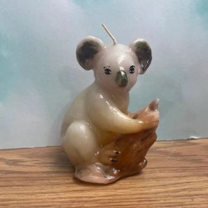 Vintage koala figure candle